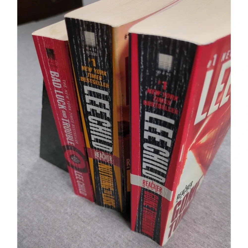 Early Dell PBs Lee‎ Child Bad Luck, Nothing To Lose, Gone Tomorrow. Jack Reacher